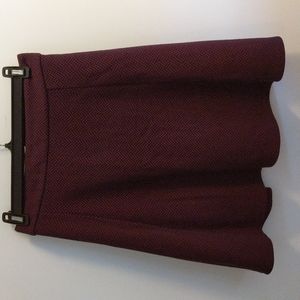 Houndstooth mini skirt 2x